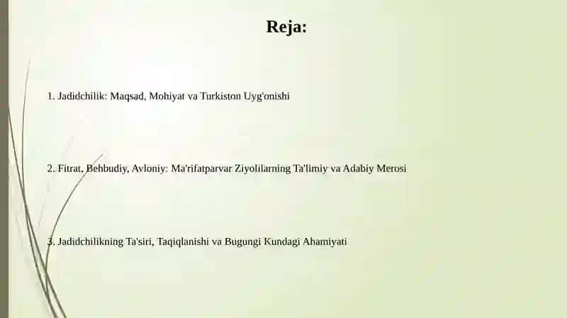 Jadid ma'rifatparvarlarining ijtimoiy-ma'naviy hayotida tutgan o'rni (Fitrat, Behbudiy, Avloniy) 2