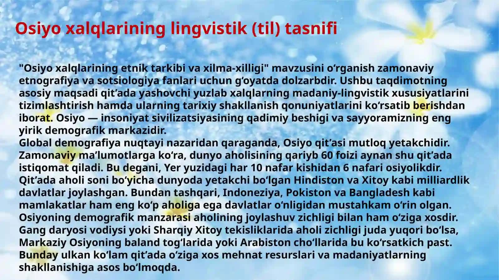 Osiyo xalqlarining etnik tarkibi va xilma-xilligi 2