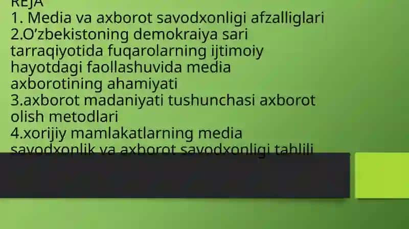 Mediasavodxonlik va axborot madaniyatining tadqiqiyligi ham jamiyatdagi ahamiyati 2