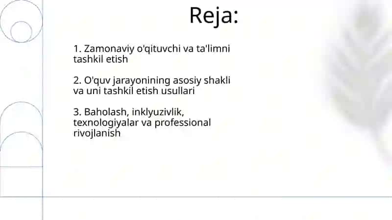 Zamonaviy o'qituvchi ta'limni tashkil etishi va dars jarayonining asosiy shakli 2