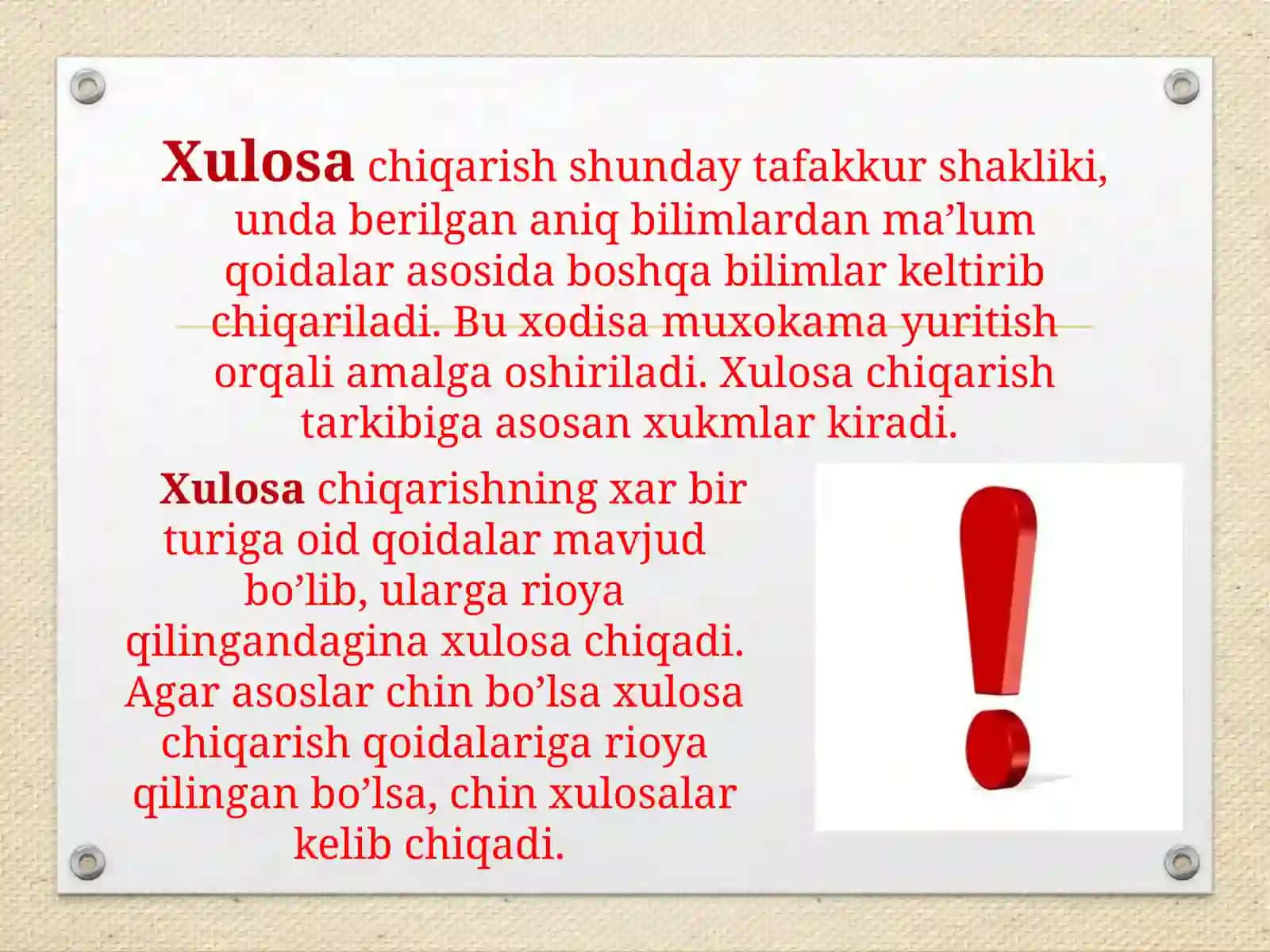 Xulosa 2