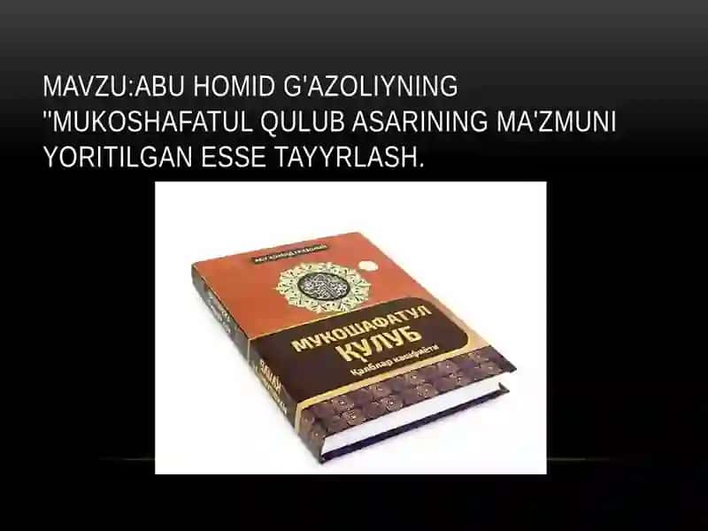 Abu Homid G'azoliyning Mukoshafat- ul qulub 2