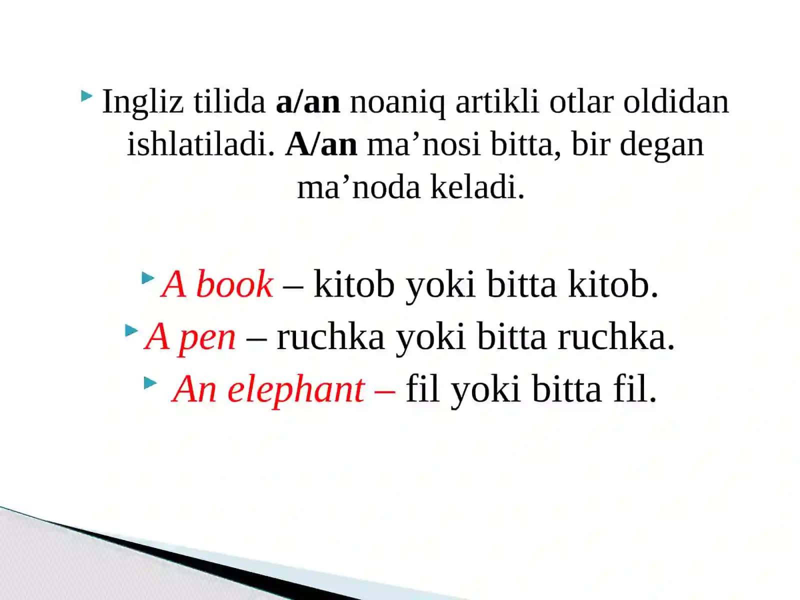 Lesson 1. Article. Theverb:to be 2