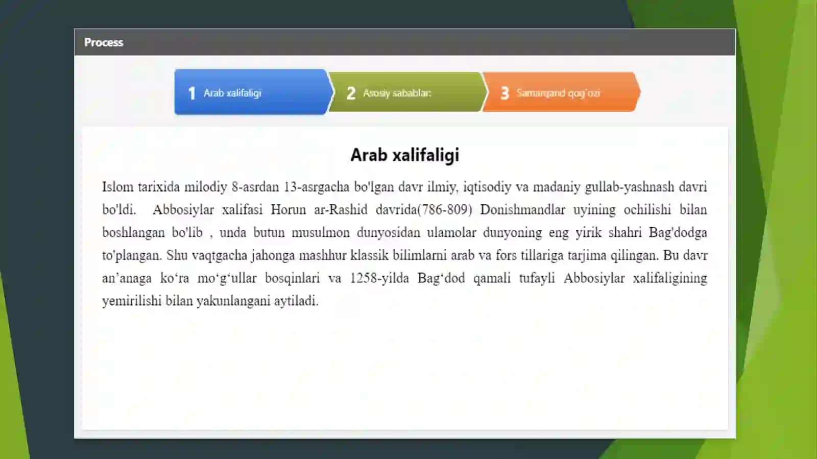 Musulmon renesansi tushunchasi va uning vujudga keltirgan tarixiy sharoit 2