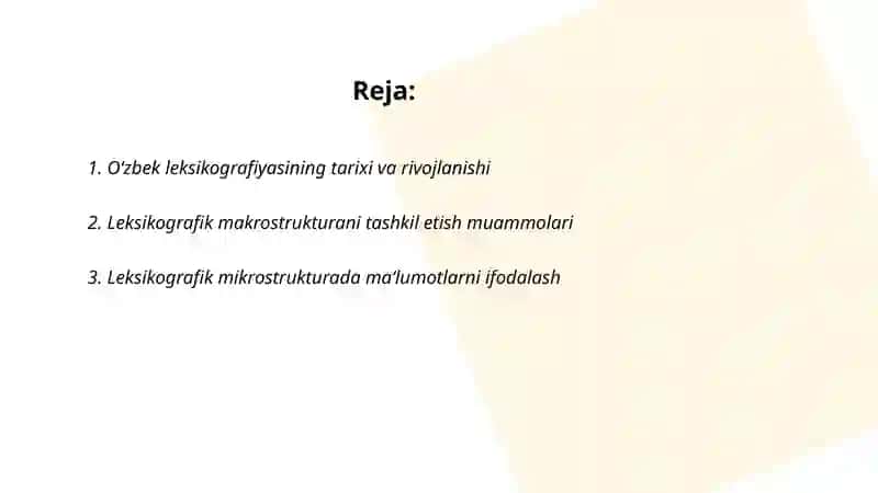 Oʻzbek tilshunosligida leksikografiya muammolari 2