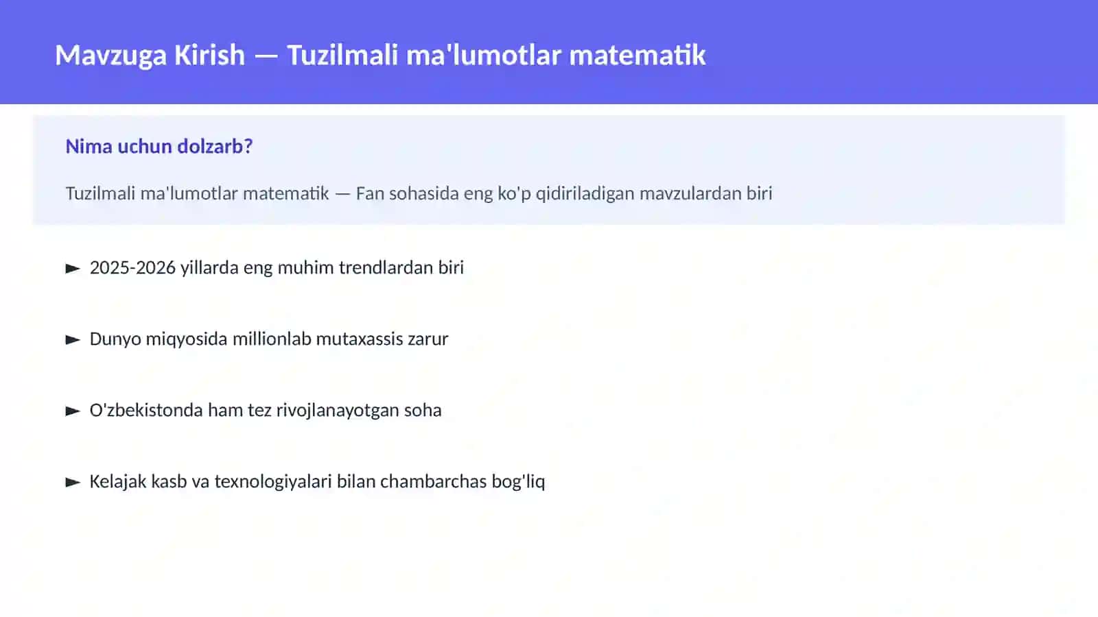 MATEMATIKA ZAMONAVIY 2