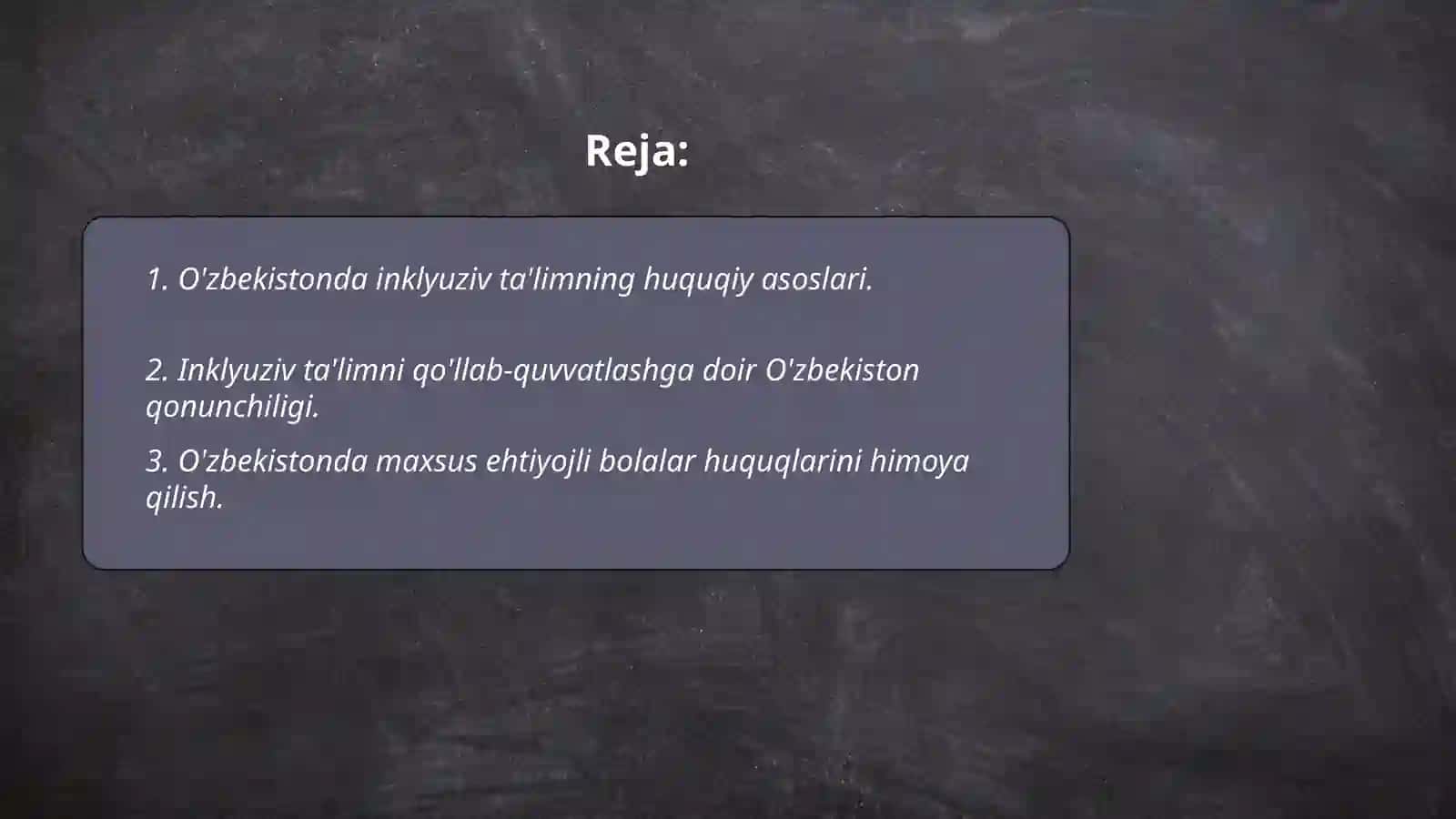 O'zbekistonda Inklyuziv Ta'limning Huquqiy Asoslari 2