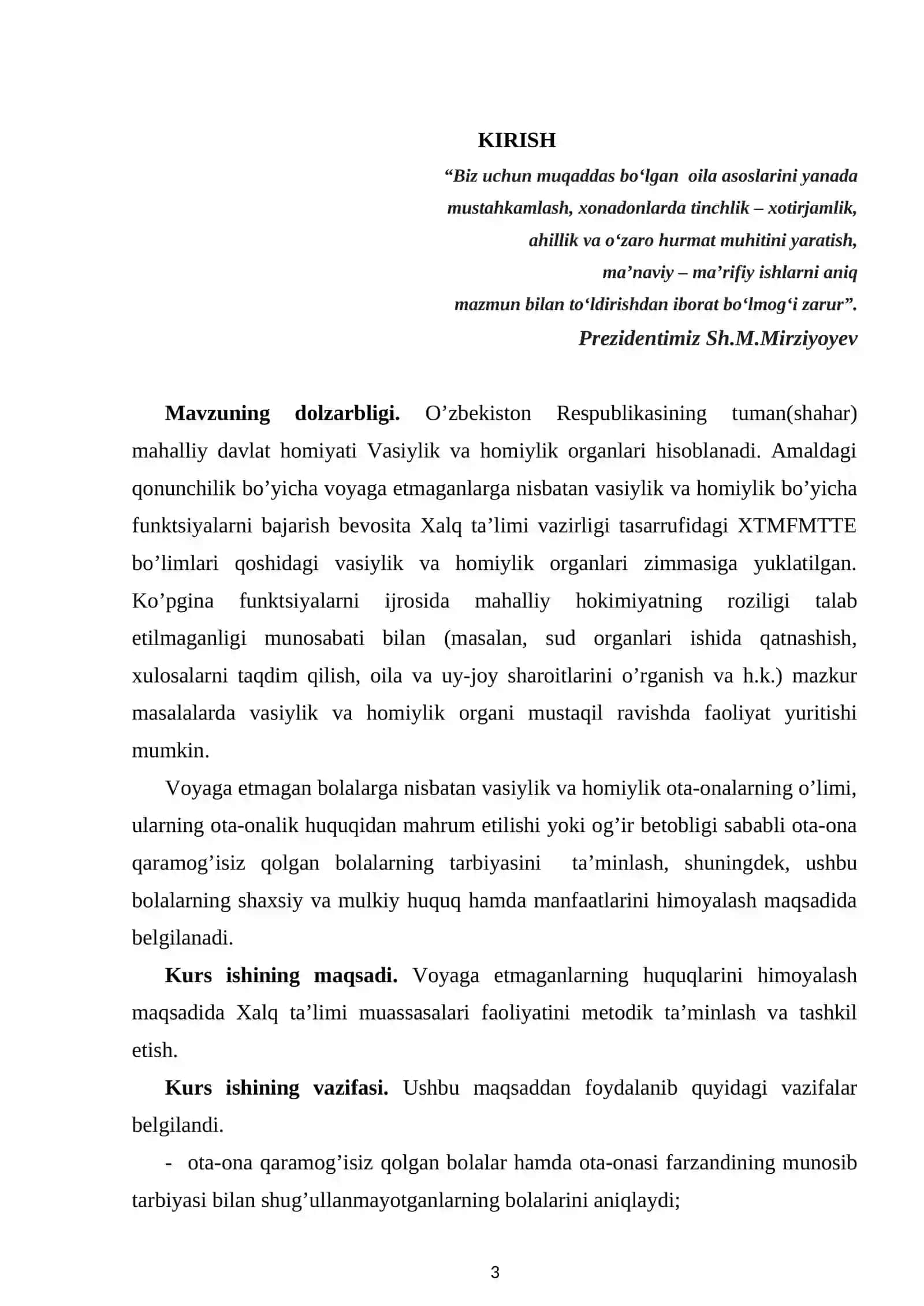 VASIYLIKDAN MAXRUM BOLISH XAVFI BOLGAN BOLALAR BILAN IJTIMOIY ISH 2