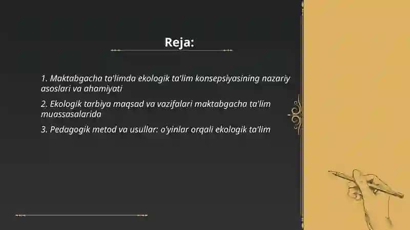 Maktabgacha ta'limda ekologik ta'lim konsepsiyasi 2