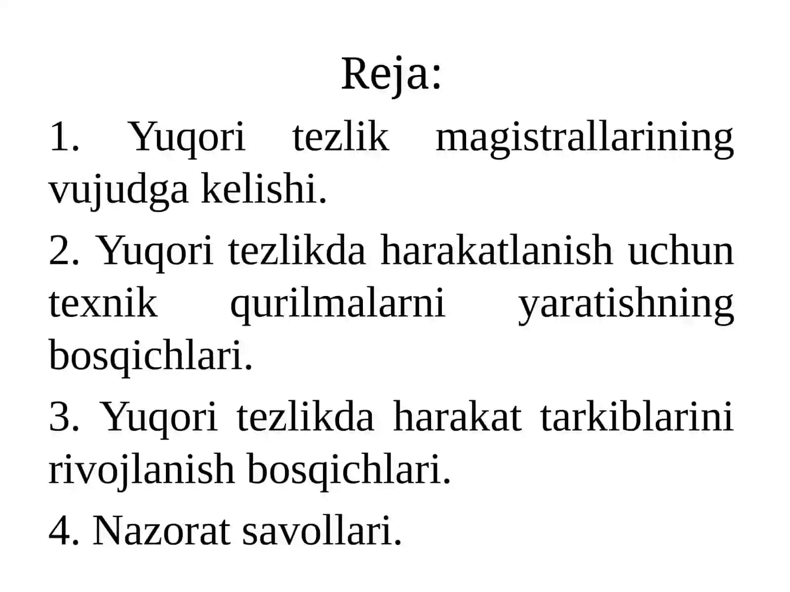 Yuqoritezlik magistrallarining rivojlanish tarixi 2