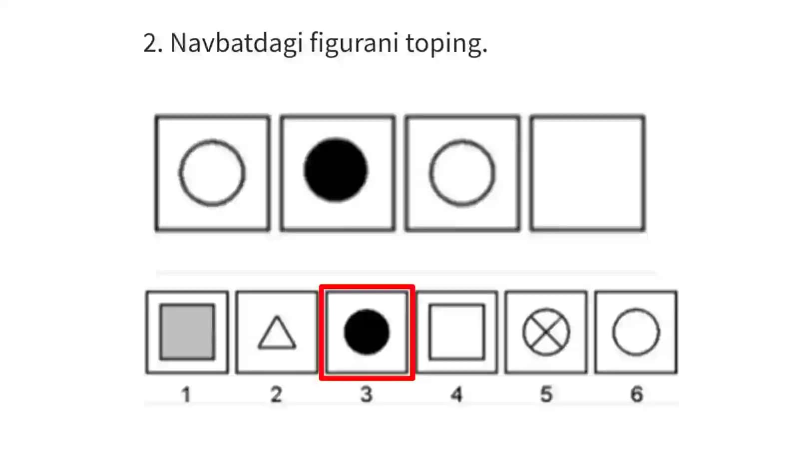 Agross tizimi uchun mantiqiy test sinov javoblari. 2