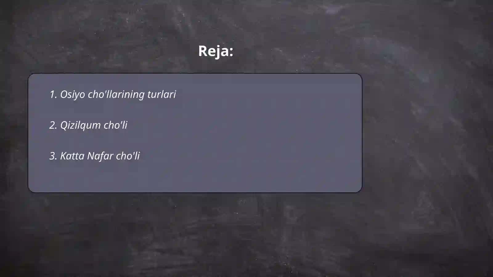 Osiyoda tarqalgan chol mintaqasi 2
