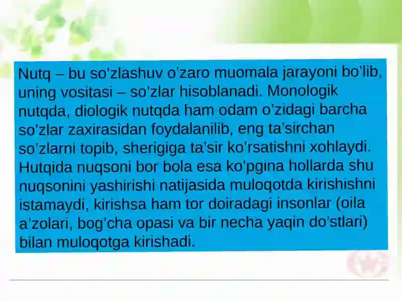 Maktabgacha ta’lim tashkilotida defektolog  xizmatini tashkil etish. 2