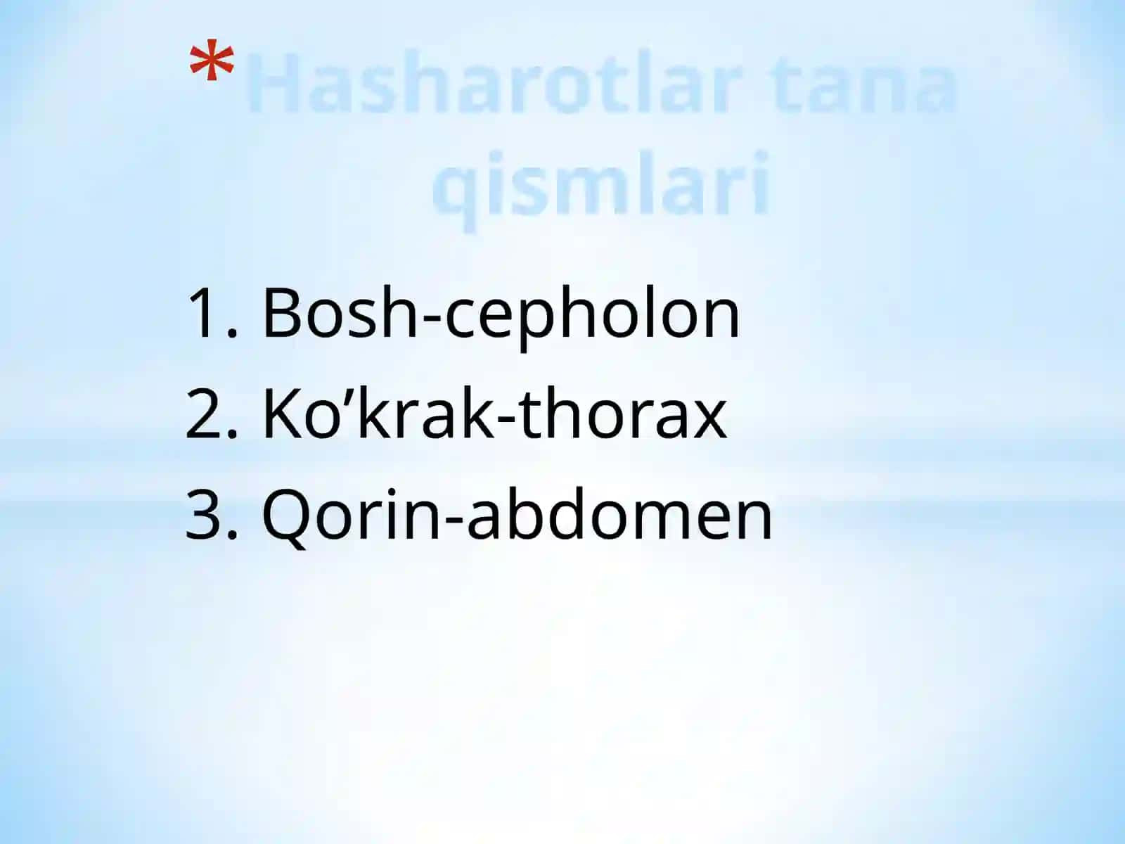 Entomologiyaga faniga kirish 2