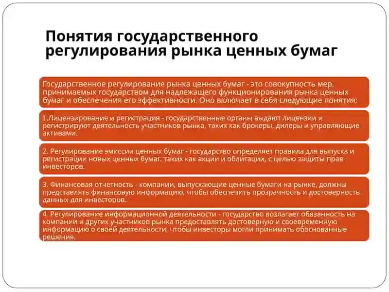 Государственное регулирования рынка ценных бумаг;сущность и составляющие 2