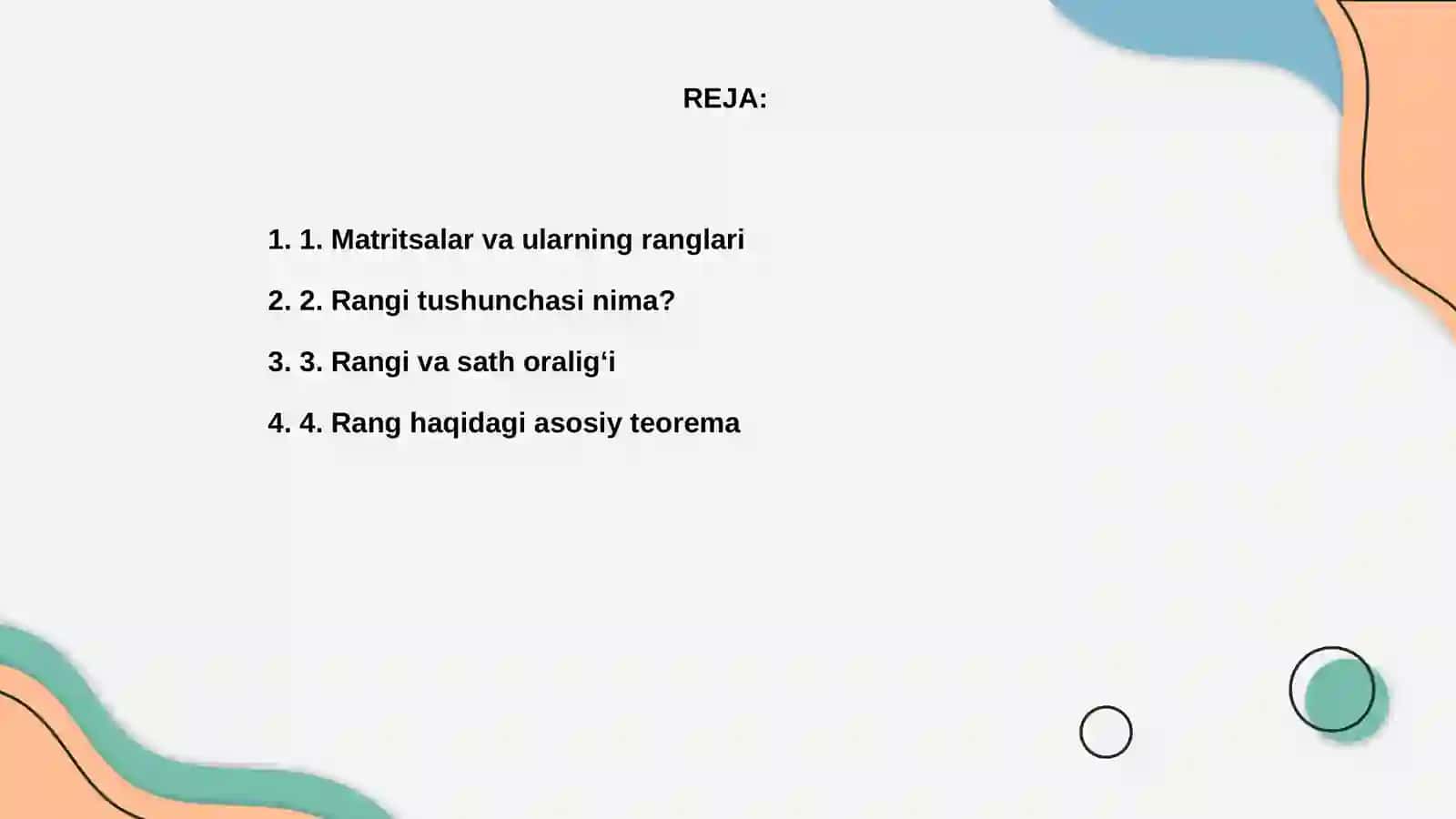 Matritsaning rangi haqidagi teorema 2