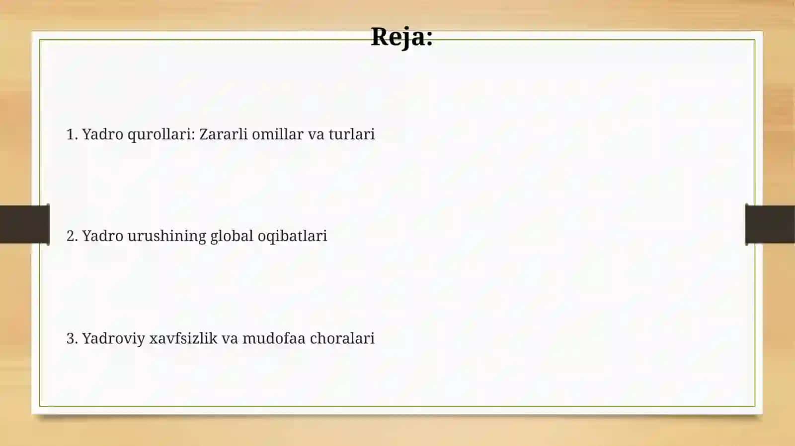 Ommaviy qirgʻin quroli. Yadro quroli uning shikastlovchi omillar 2