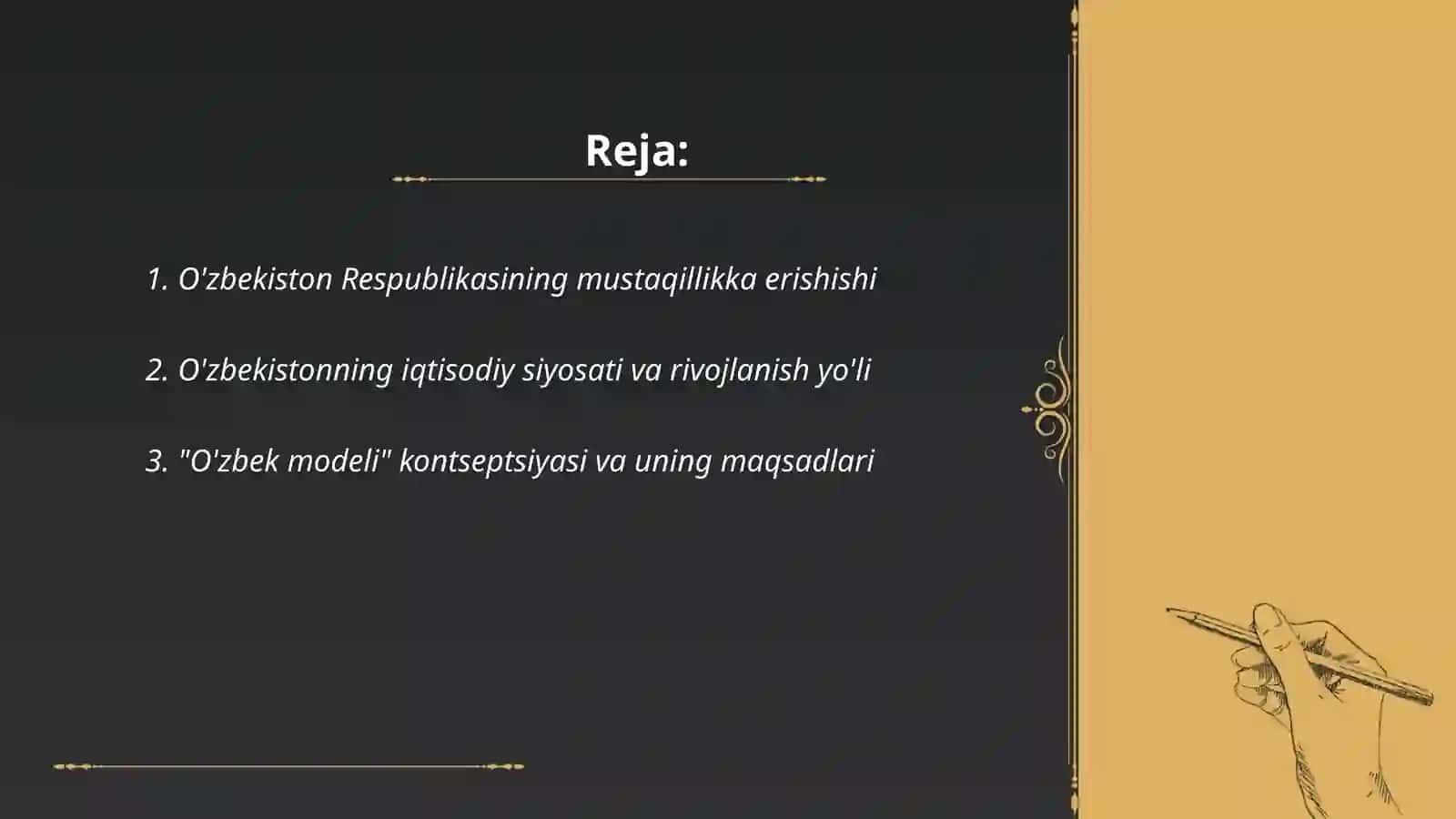 Taraqqiyotning "O'zbek modeli" va uning o'ziga xos xususiyatlari 2