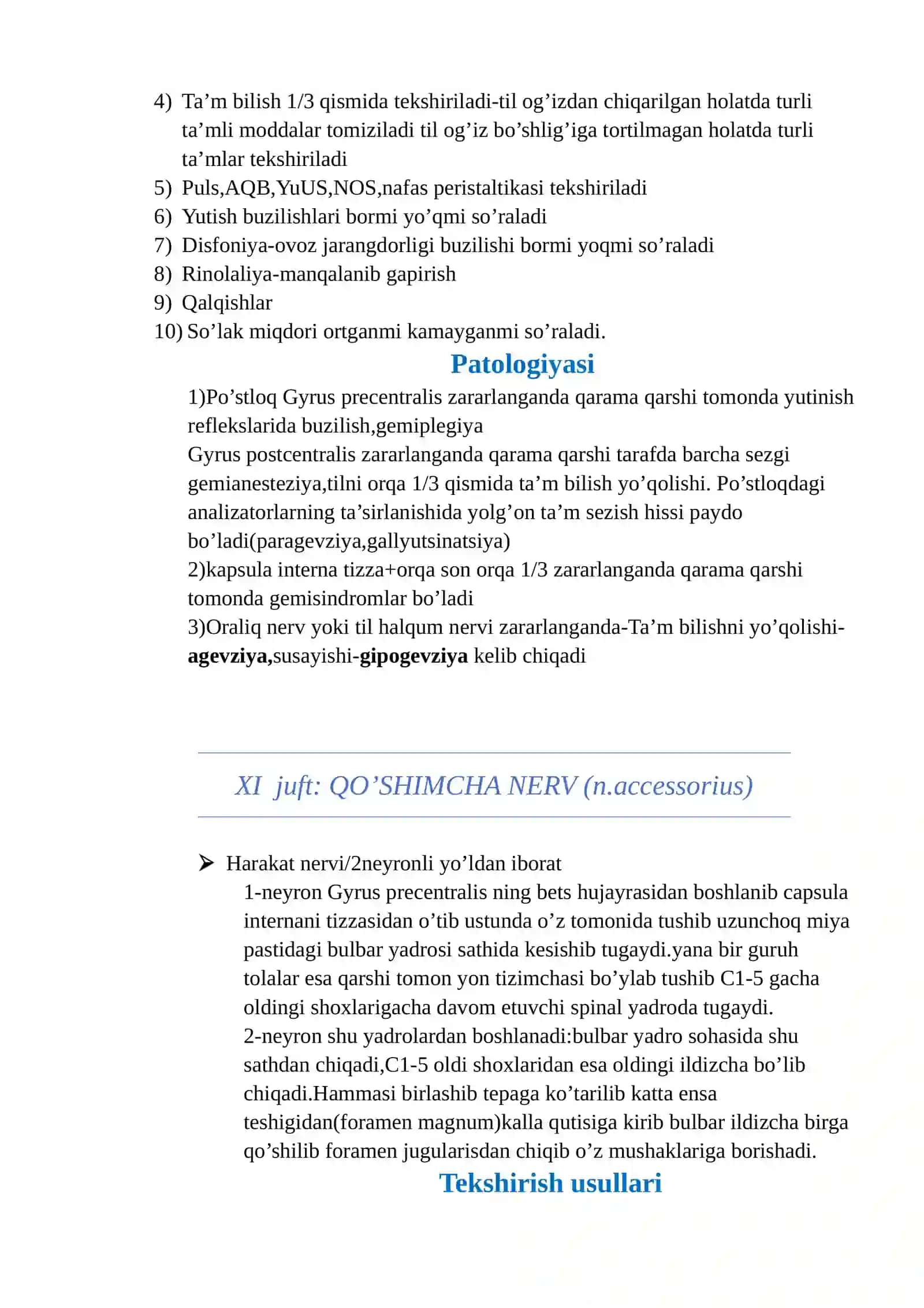 Bosh miya nervlari - BMN 2