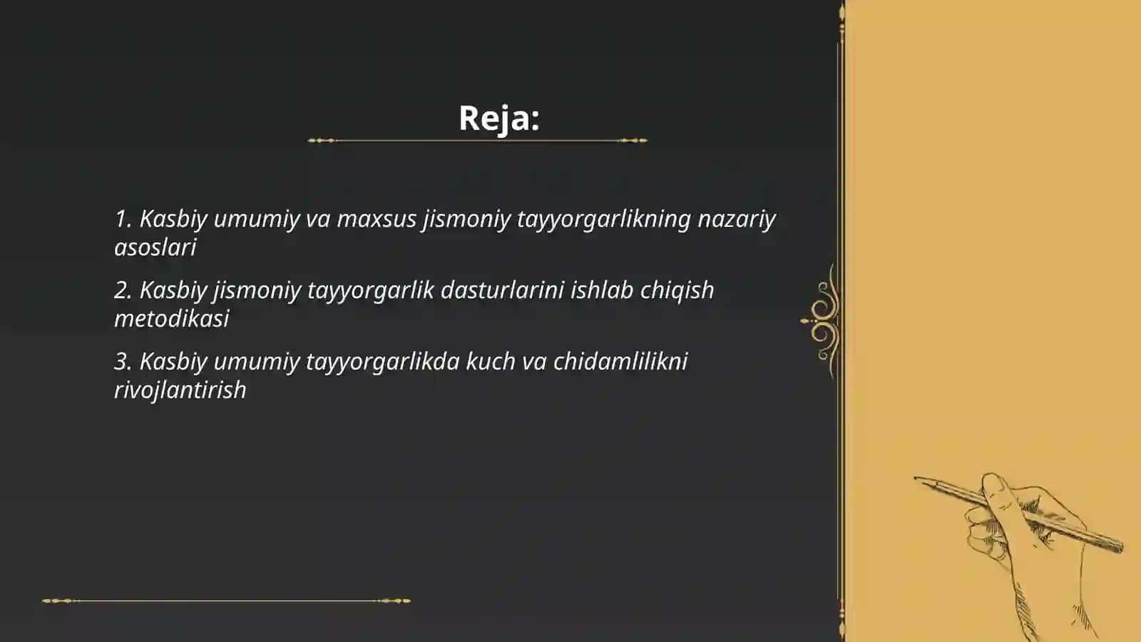 Kasbiy umumiy va maxsus jismoniy tayyorgarlik 2