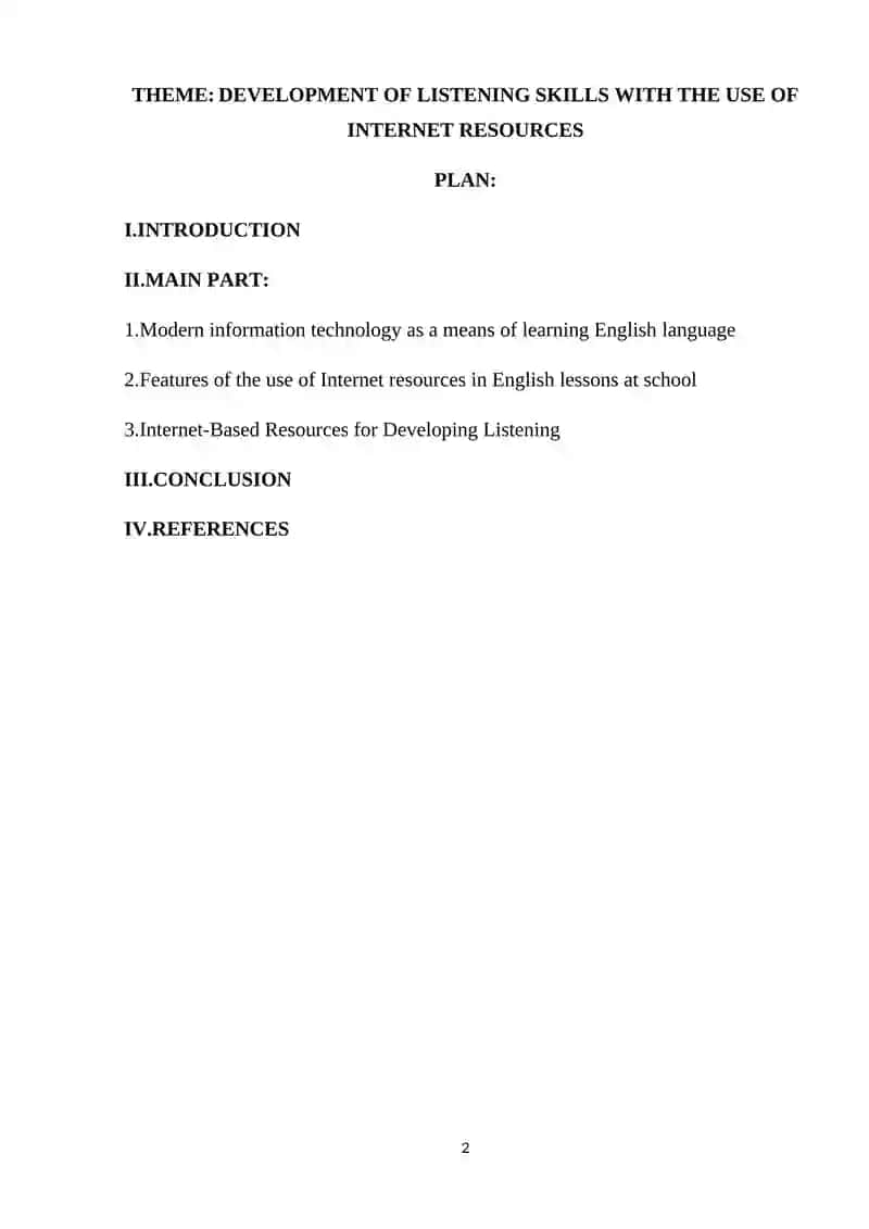Development of listening skills with the use of Internet resources 2