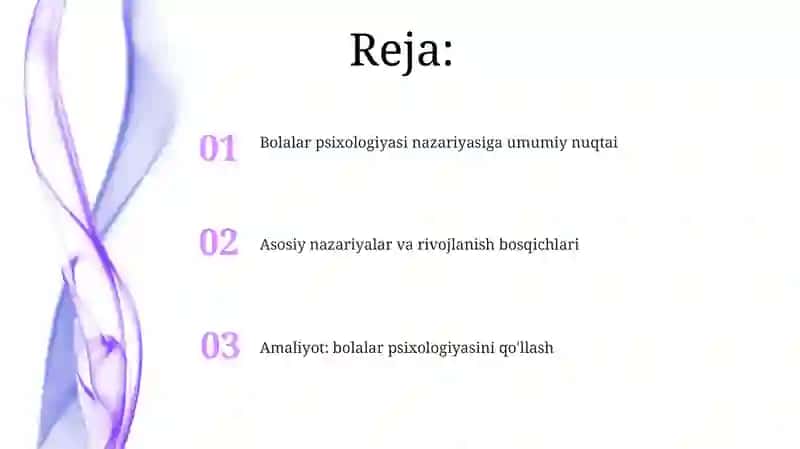 Bolalar psixologiyasi nazariyasi 2