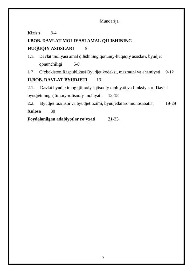 ŌZBEKISTON RESPUBLIKASI BUDJET KODEKSI 2