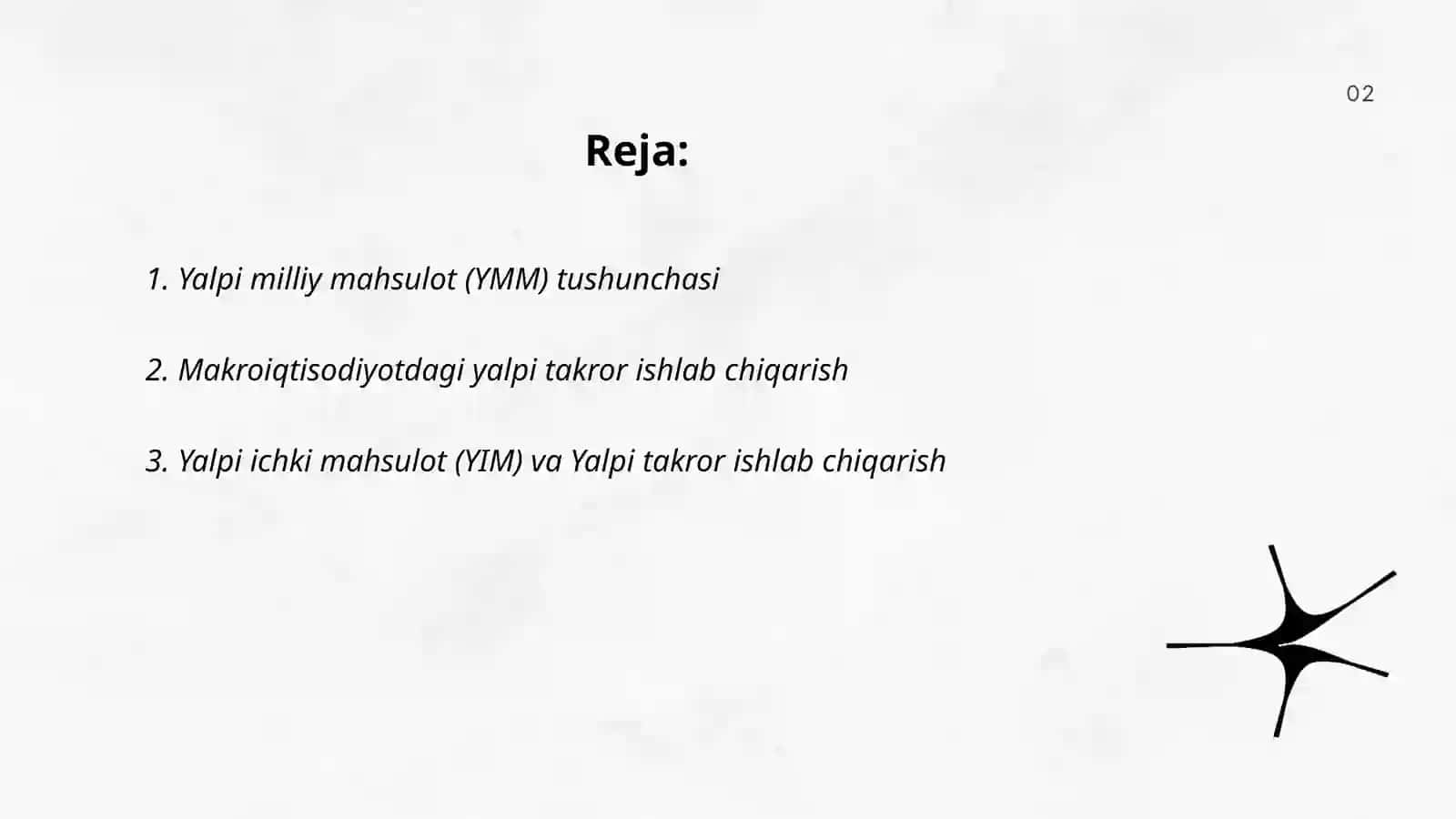 Yalpi kuch takror ishlab chiqarish 2