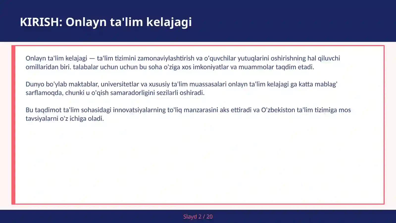 Onlayn ta'lim kelajagi 2