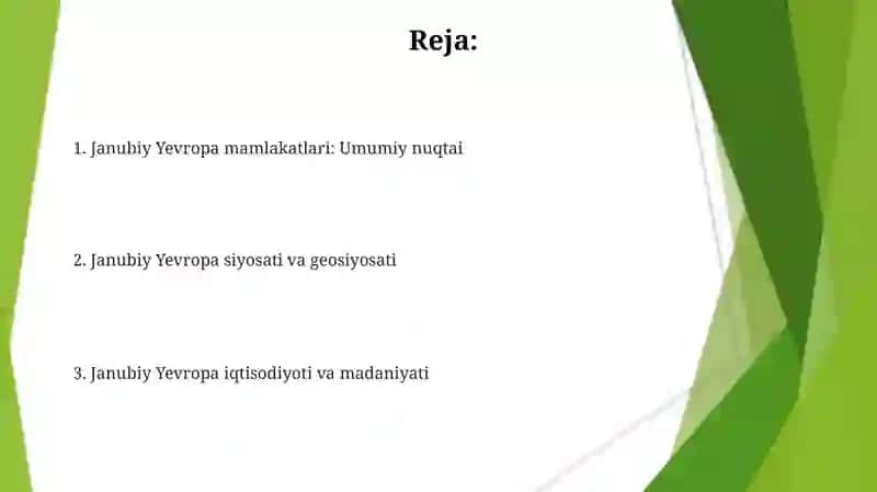 Janubiy Yevropa davlatlari 2