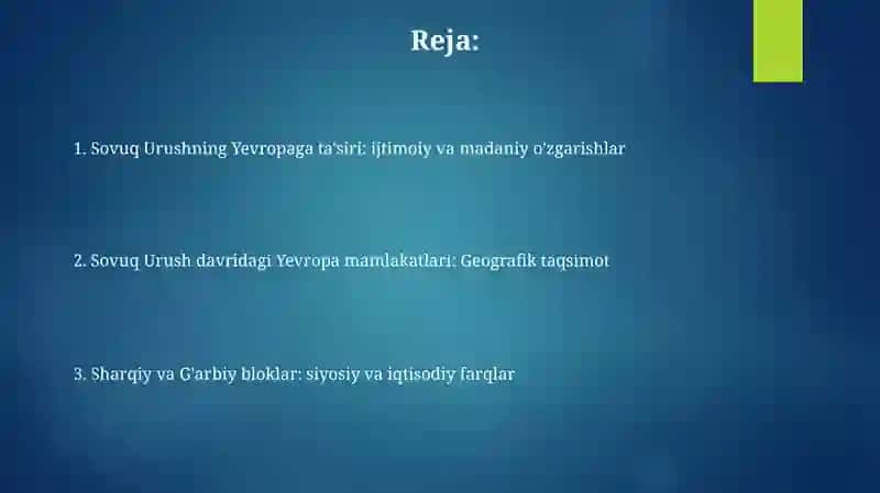 Sovuq Urush davridagi Yevropa mamlakatlari 2