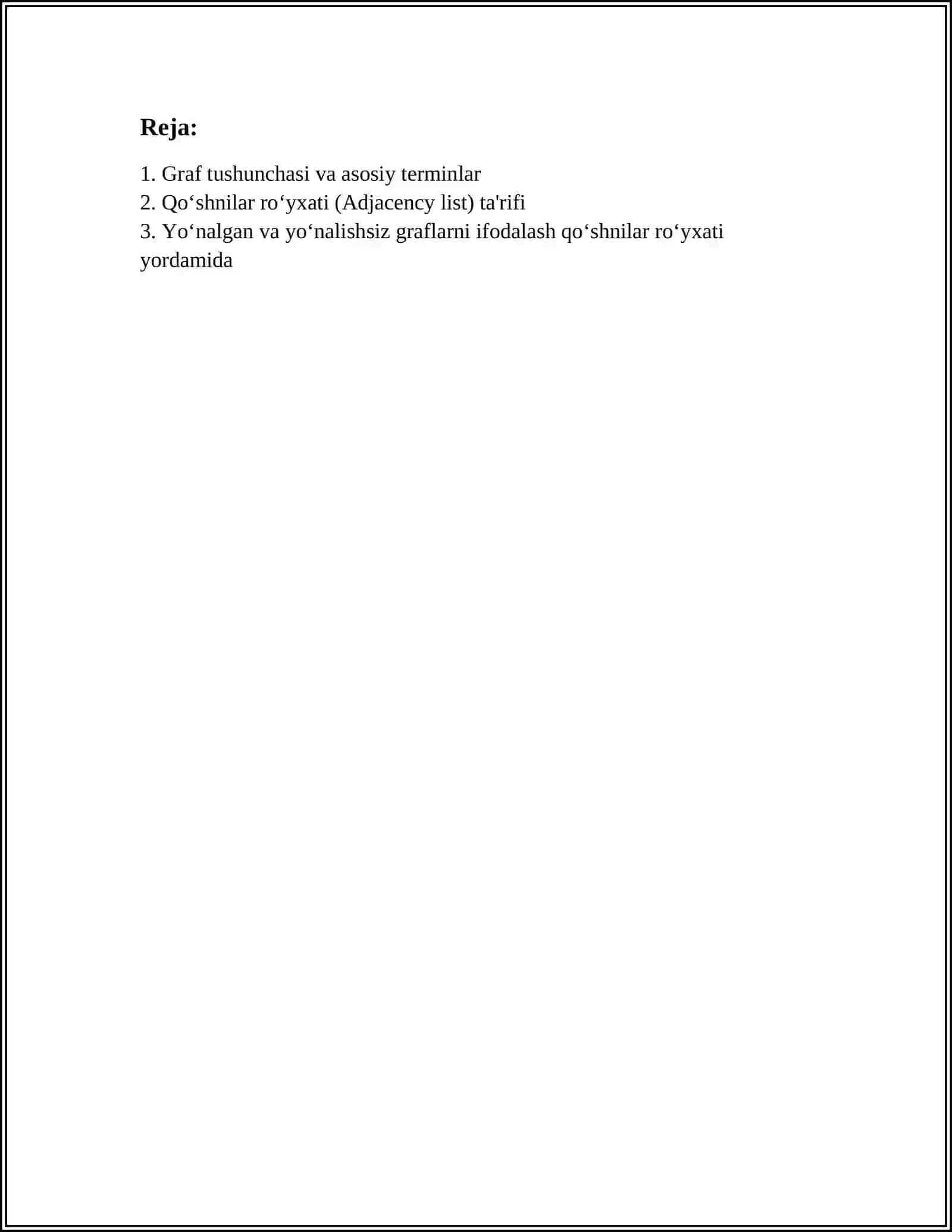 GRAF TUSHUNCHASI 2