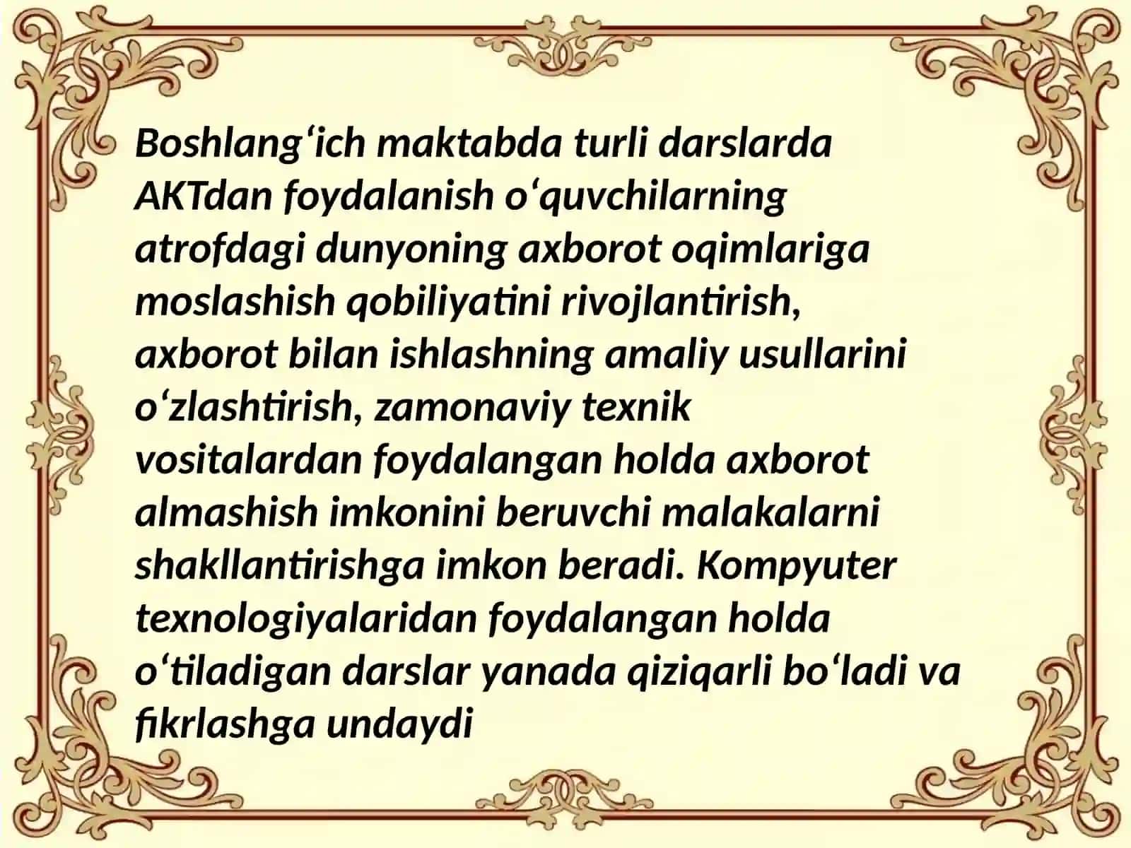 Boshlang'ichsinflardaAKTlaridanfoydalanish 2