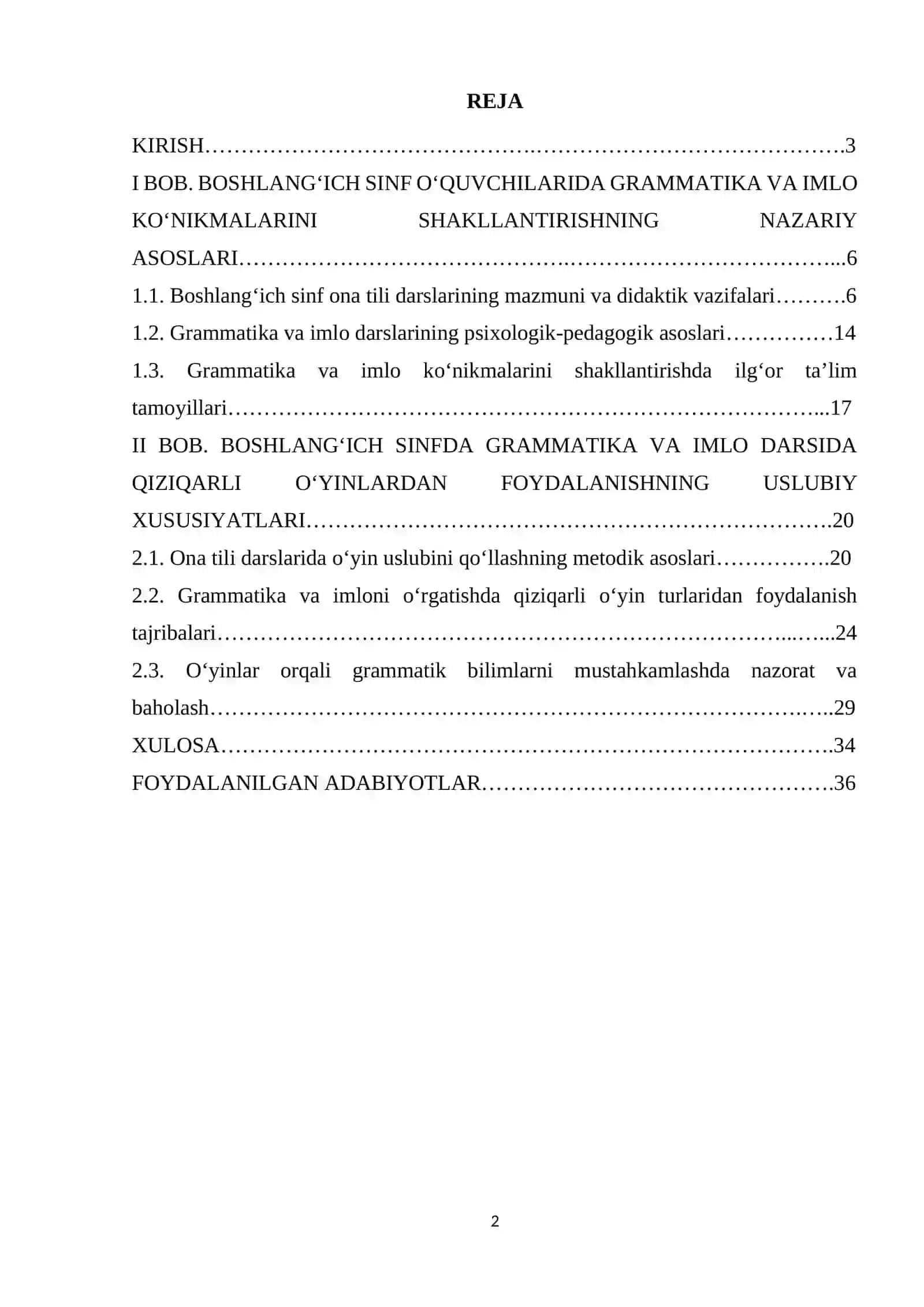 Boshlang’ich sinf grammatika va imlo darslarida qiziqarli o’yinlardan foydalanish 2
