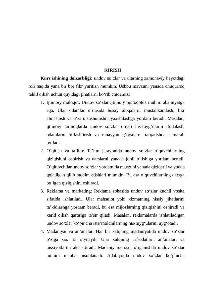 Undov so’zlar haqida 2