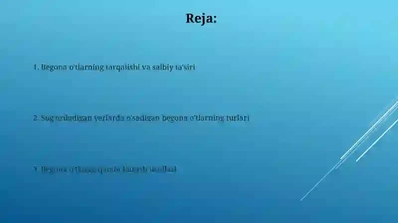 Sugʻoriladigan yerlarda oʻsadigan begona oʼtlar 2