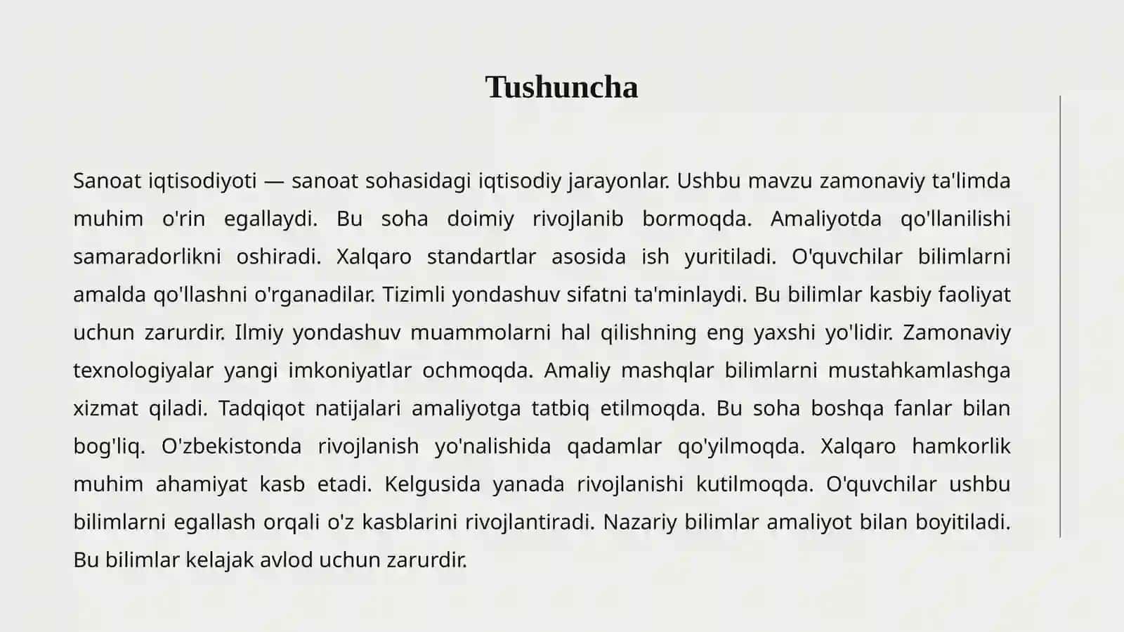 Sanoat Iqtisodiyoti 2