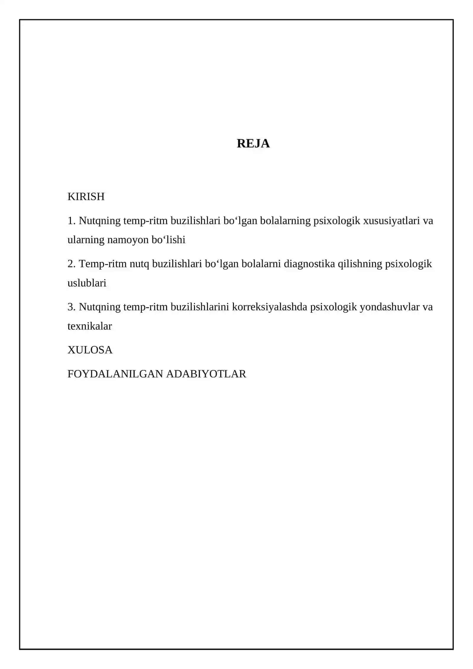 Nutqning temp-ritm buzilishlari boʻlgan bolalarning psixologik xususiyatlari va ularni tekshirish va korreksiyalash 2