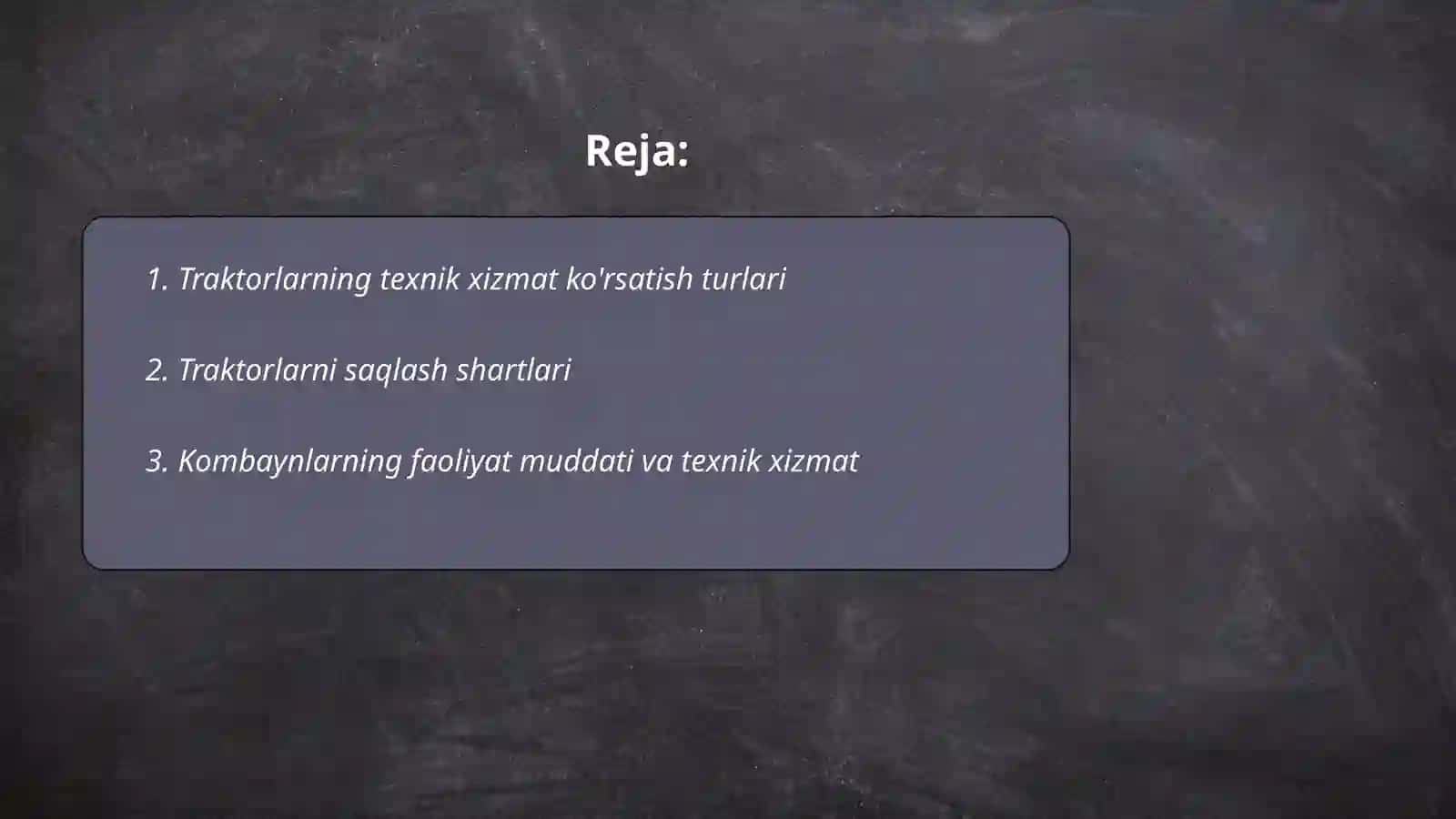 Traktorlarning Texnik Xizmat Ko'rsatish Turlari 2