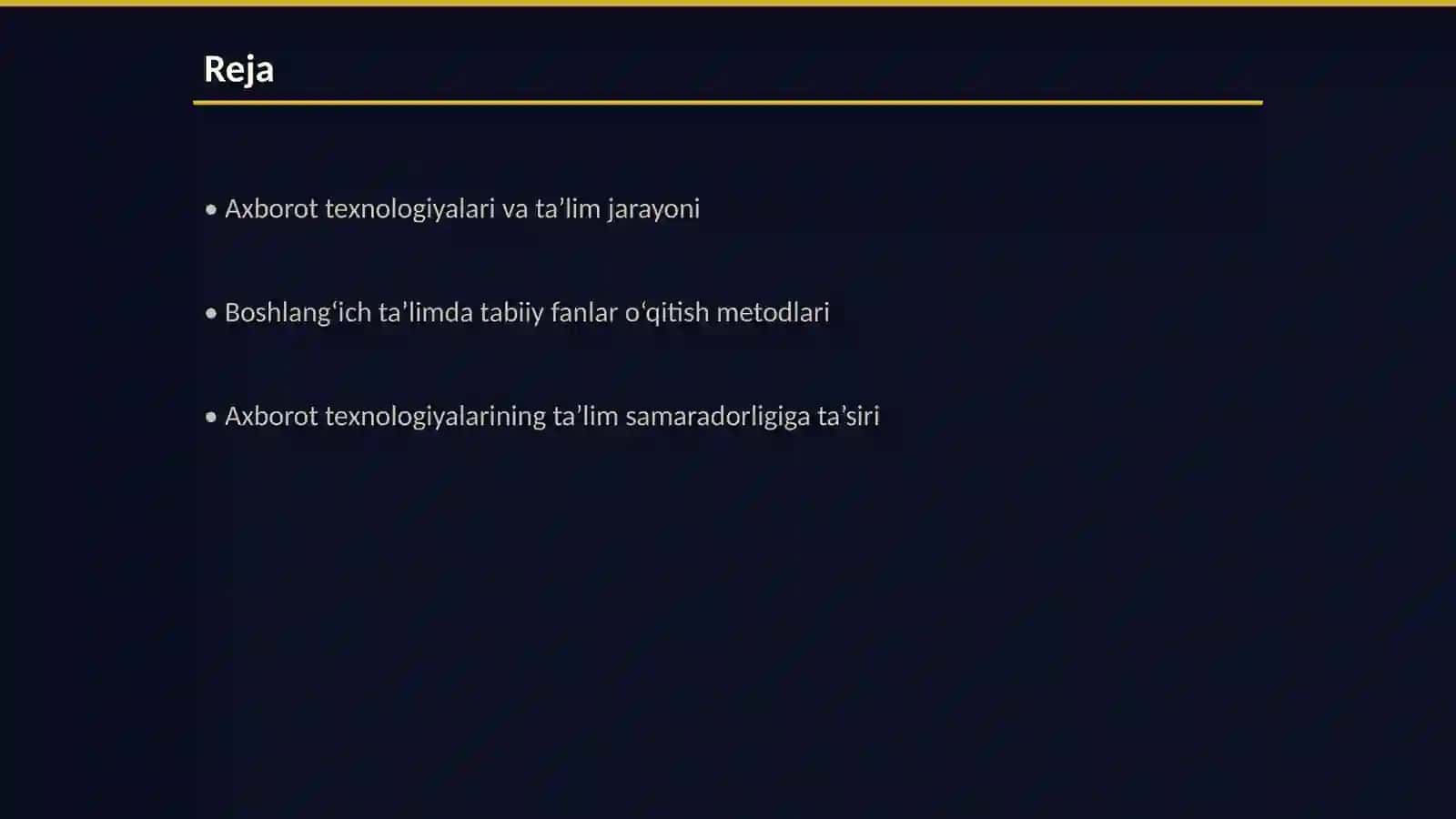 Boshlang‘ich ta’lim tabiiy fanlar darslarida axborot texnologiyalaridan foydalanishga oid 8 ta maqolani o‘rganish va tahlil qilish 2