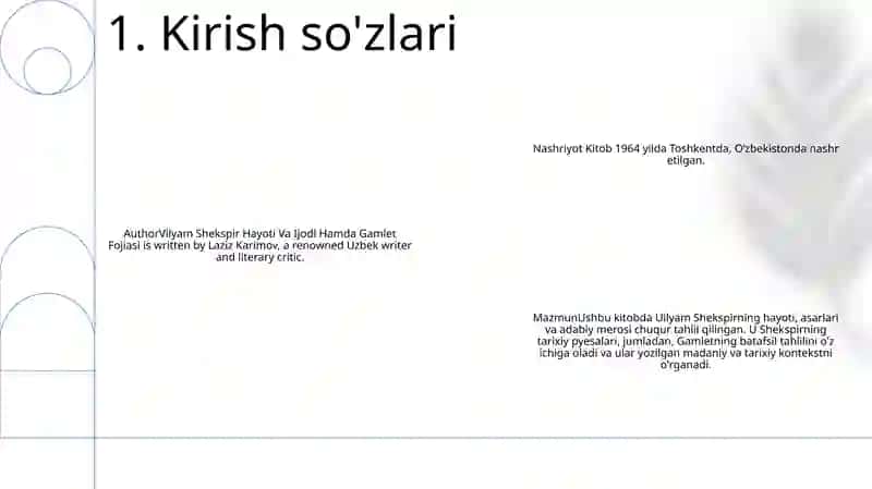 Vilyam Shekspir Hayoti Va Ijodi Hamda Gamlet Fojiasi 2