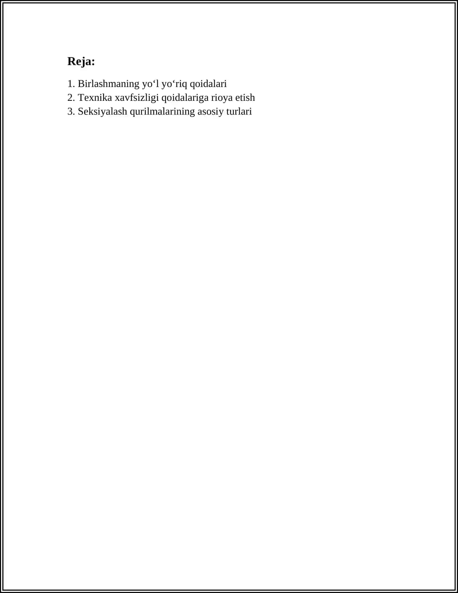 BIRLAMCHI YOʻL YOʻRIQ, TEXNIKA XAVFSIZLIGI QOIDALARI, SEKSIYALASH QURILMALARI, TRANSFORMATORLARNI KUZDAN KECHIRISH 2