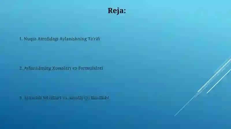 Aylanish Matritsasi 2