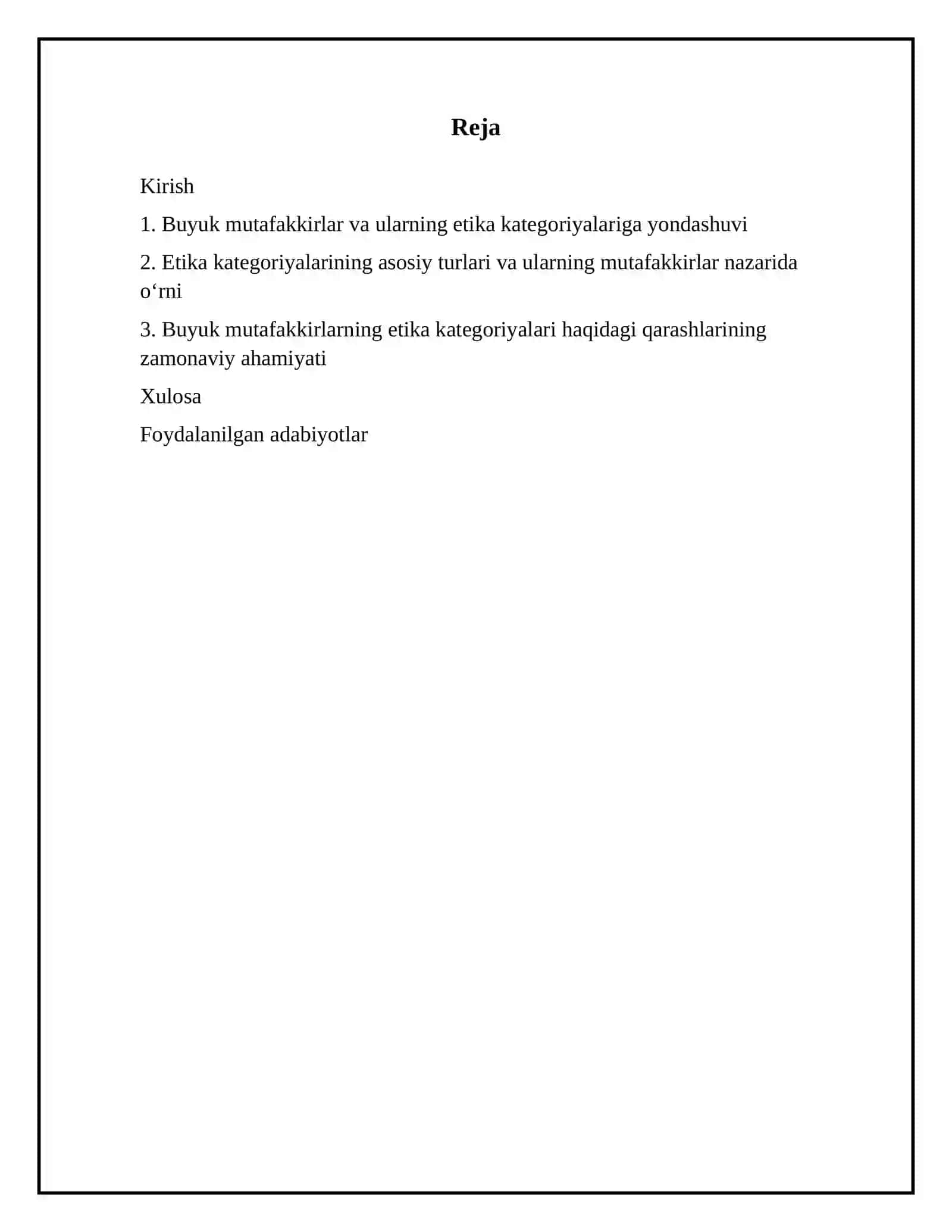 Buyuk mutafakkirlar etika kategoriyalari haqida 2