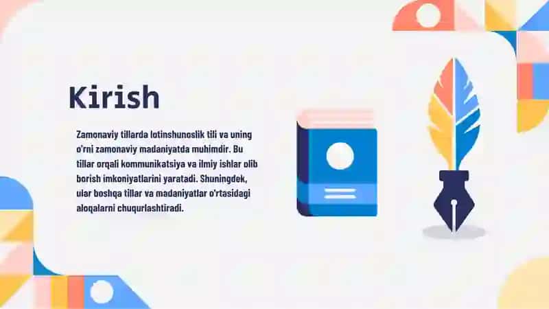 Zamonaviy tillarda lotinshunoslik 2