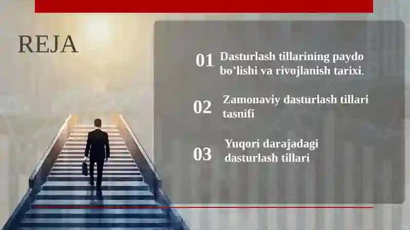 Zamonaviy dasturlashtillarining tahlili 2