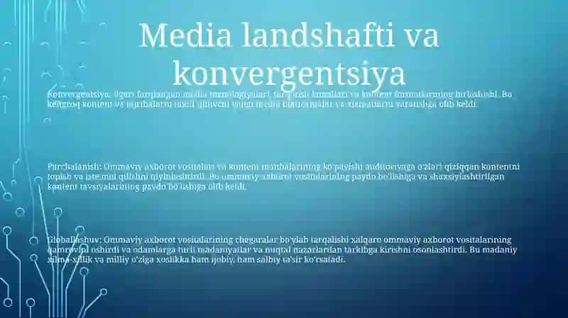 Media Maydon Tuzilishi Va Ta'Siri 2