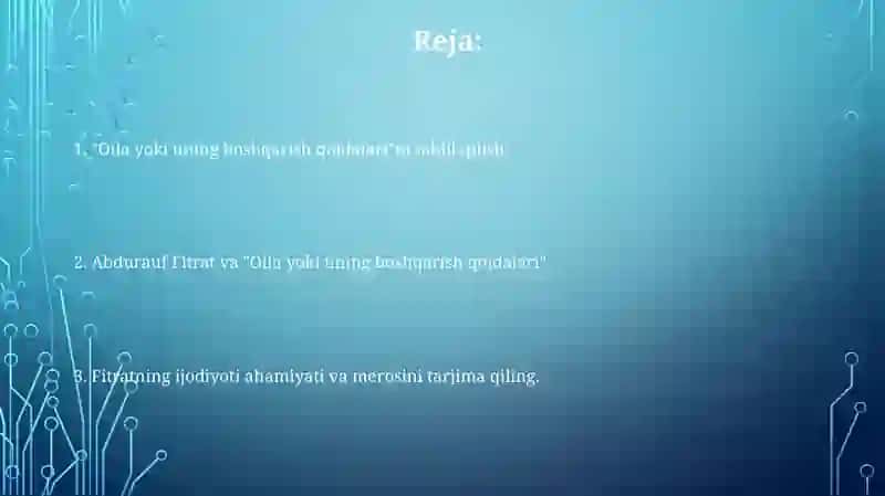 "Oila yoki uniboshqarishtartiblari"asari 2