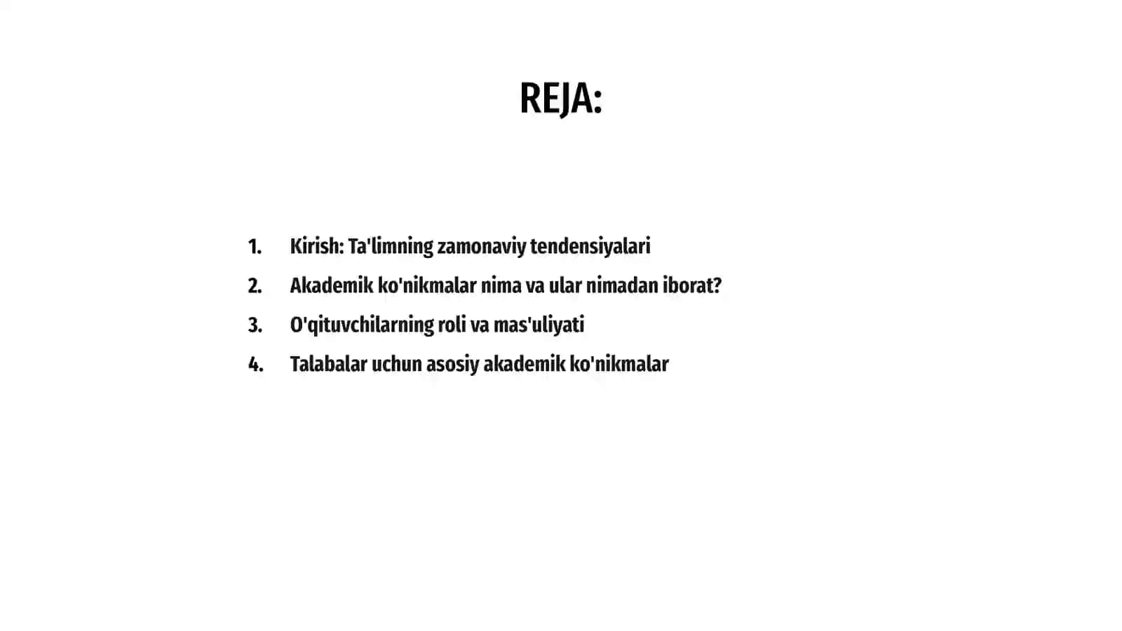 Akademik ko'nikmalar 2