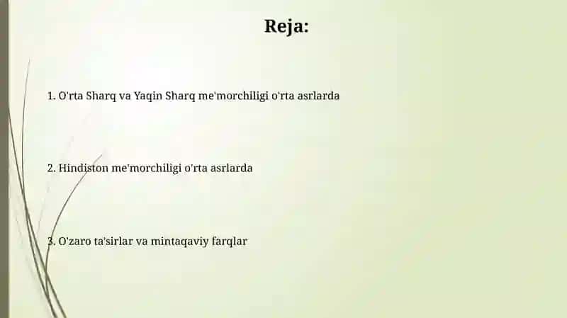Oʻrta va Yaqin sharq Oʻrta asrlar arxitekturasi 2